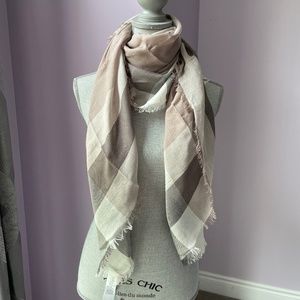 COACH WINDOWPANE CHALLIS SCARF